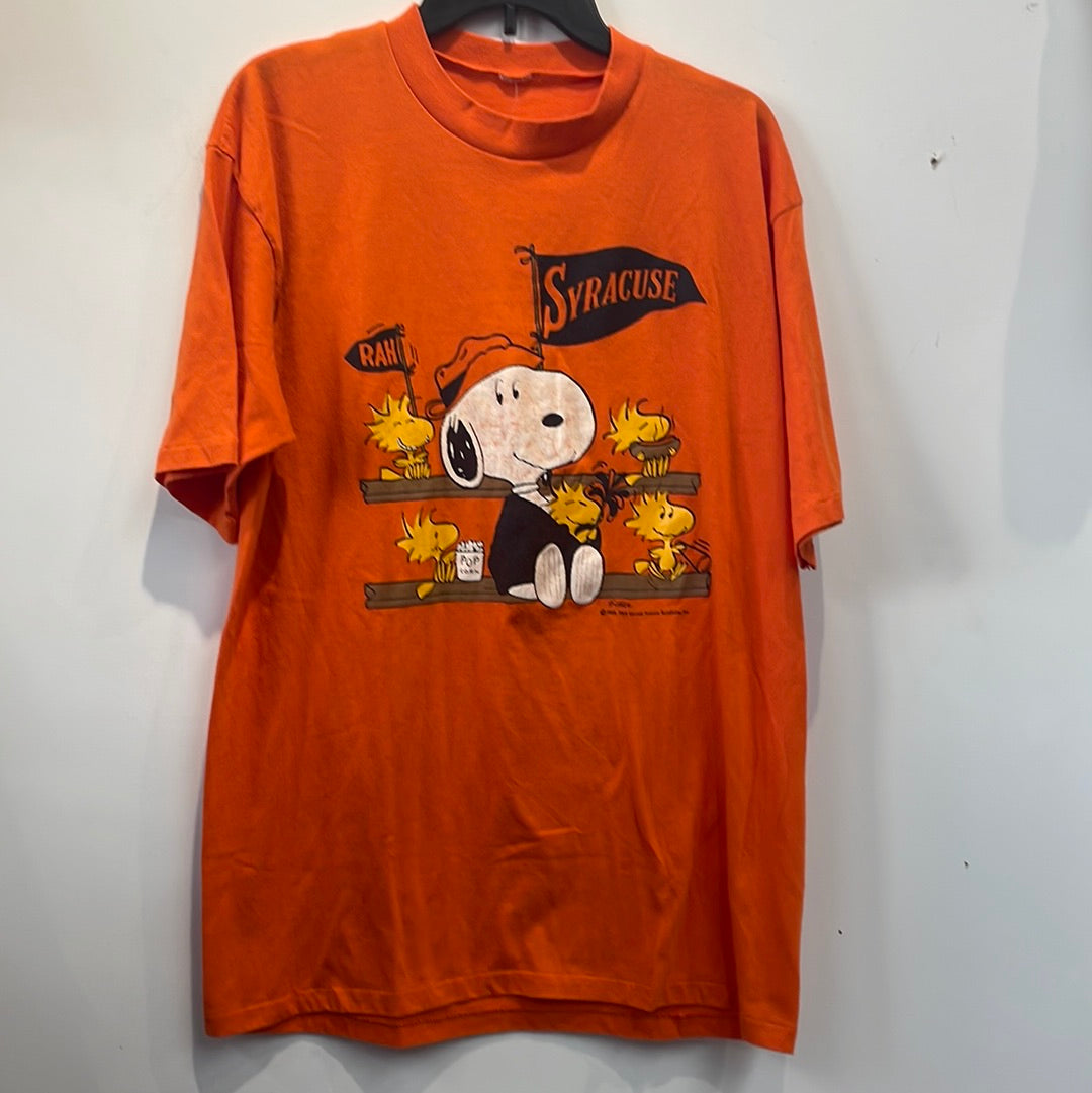 Extremely Rare Vintage Snoopy Peanuts x Syracuse University T Shirt XL TS288