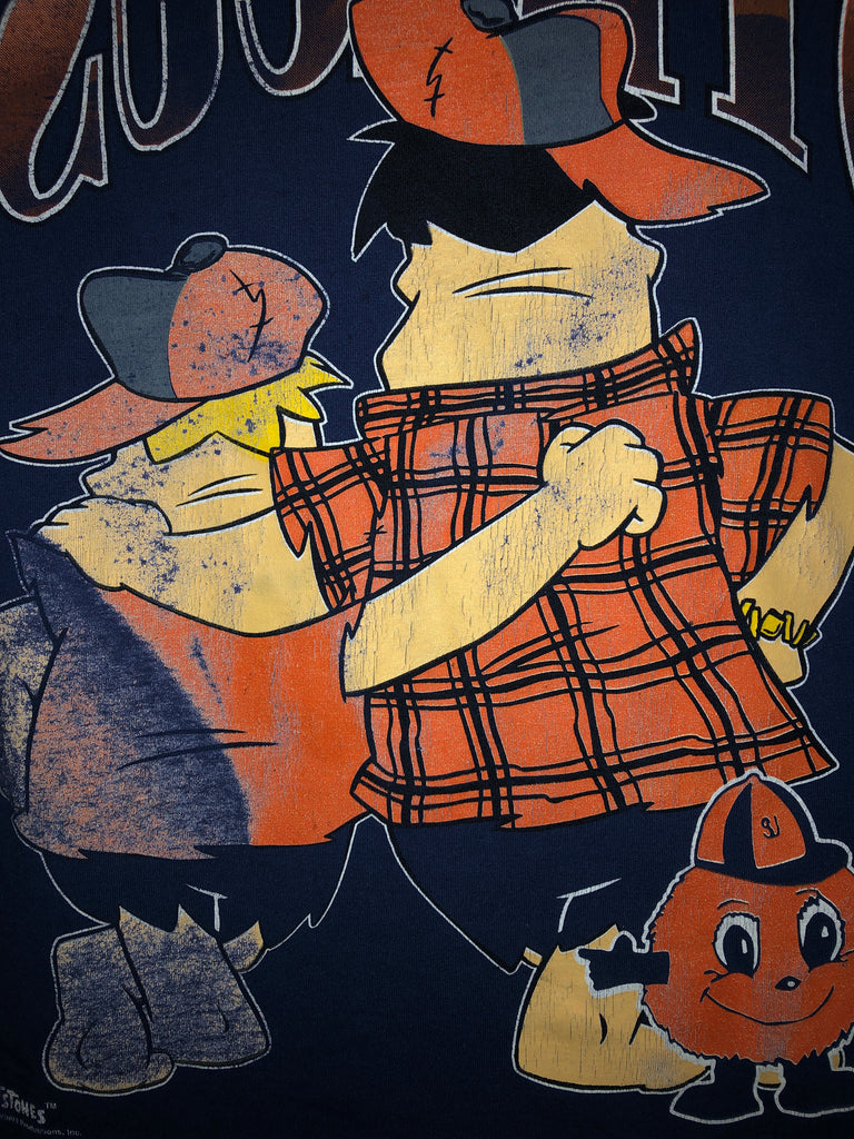 Double – Champs Rare Sided Scholars University T Syracuse Flintstones Vintage Extremely &