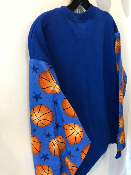 Custom KatSumma Original Basketball Nothing But Net Sweatshirt with Glow in the Dark Net detail