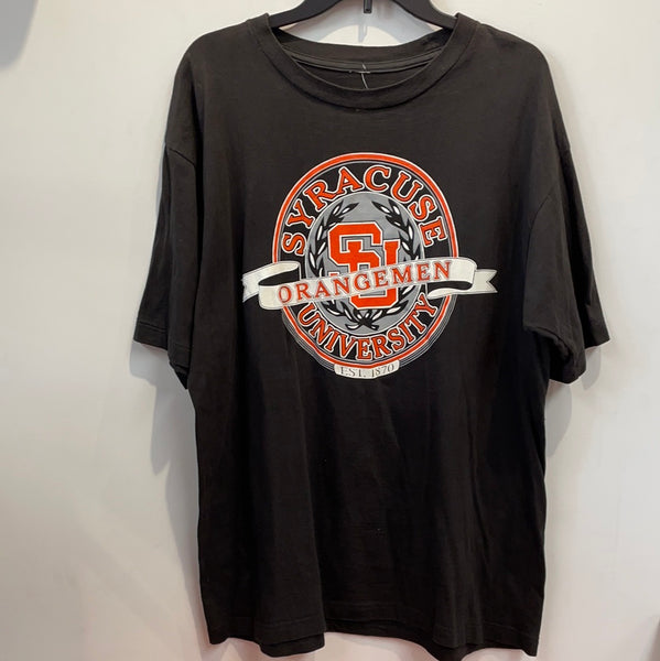 Black Syracuse Orangemen University EST. 1870 T-Shirt XL TS224