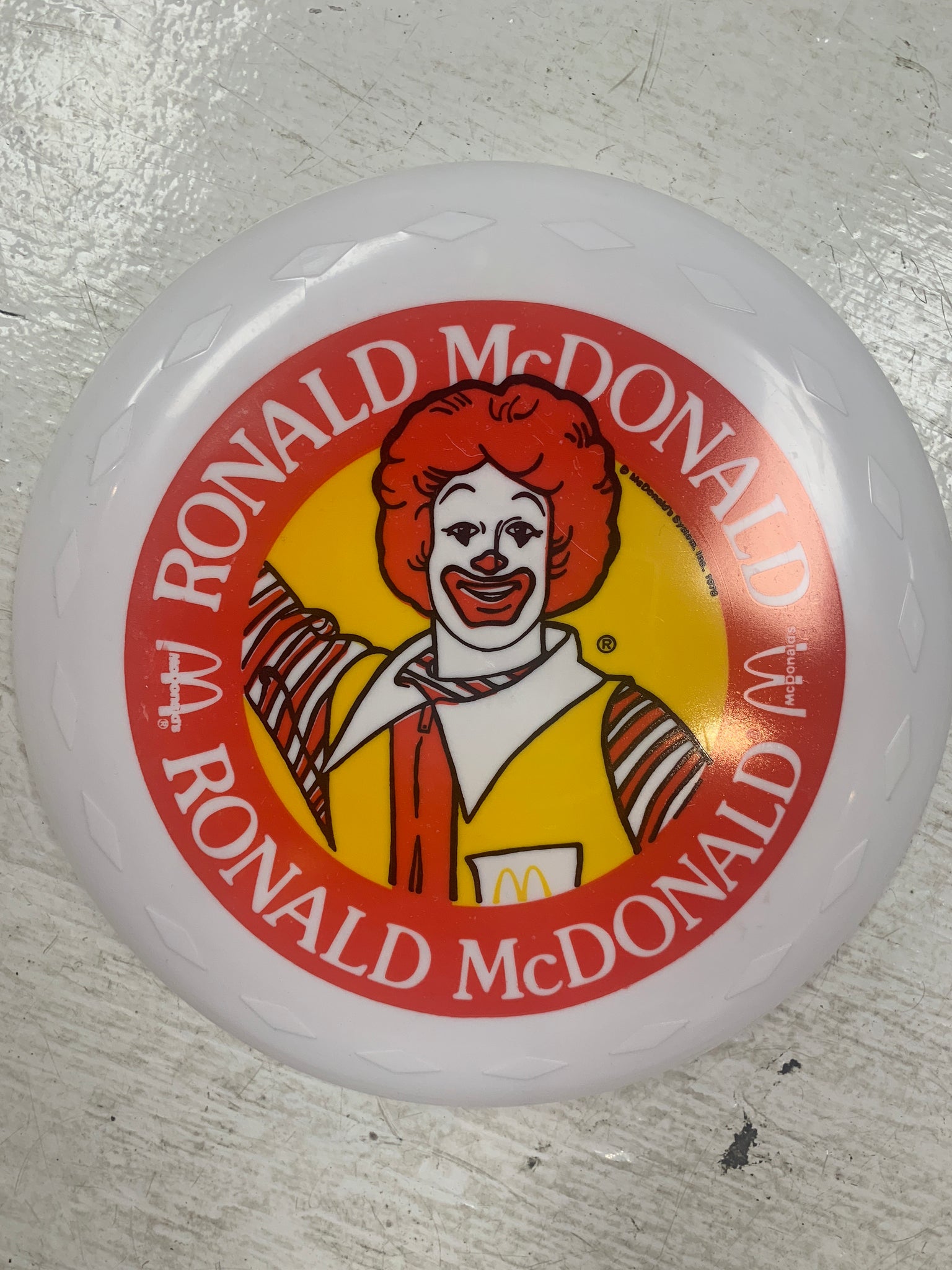 Vintage 1978 Mcdonald's Frisbee Ronald McDonald