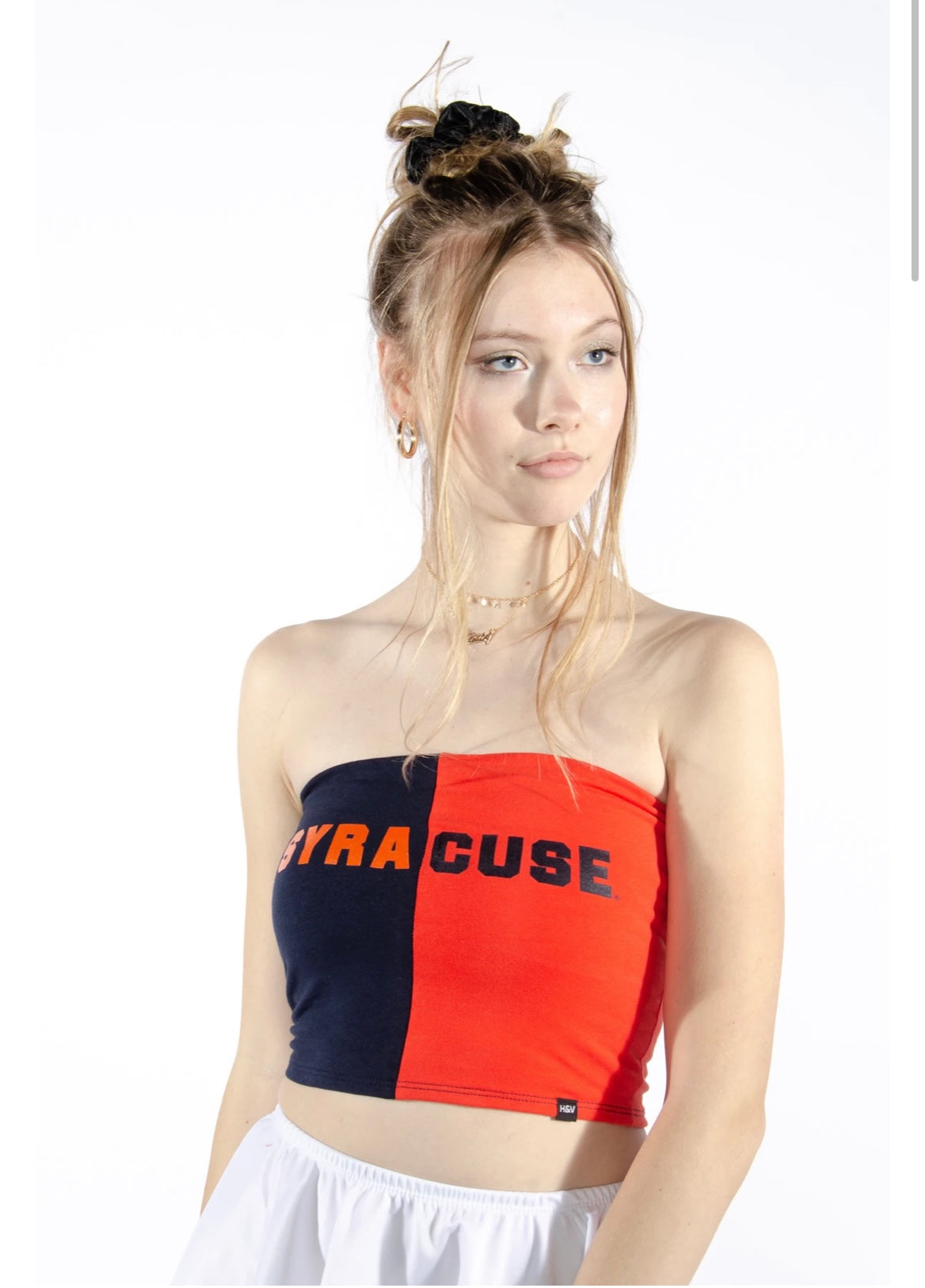 Syracuse Color-Block Tube Top by Hype & Vice