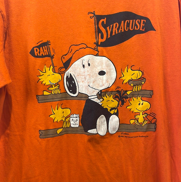 Extremely Rare Vintage Snoopy Peanuts x Syracuse University T Shirt XL TS288