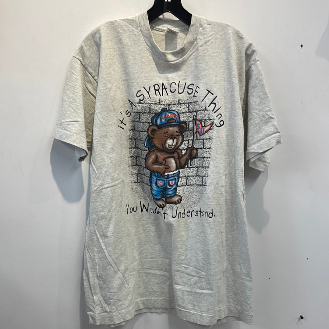 Very Rare Syracuse Teddy Bear T Shirt 2XL TS329