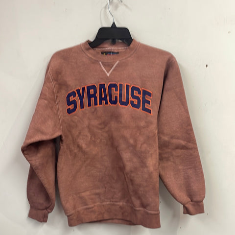 Vintage Syracuse Dip Dyed Sweatshirt Arch Logo Small C166
