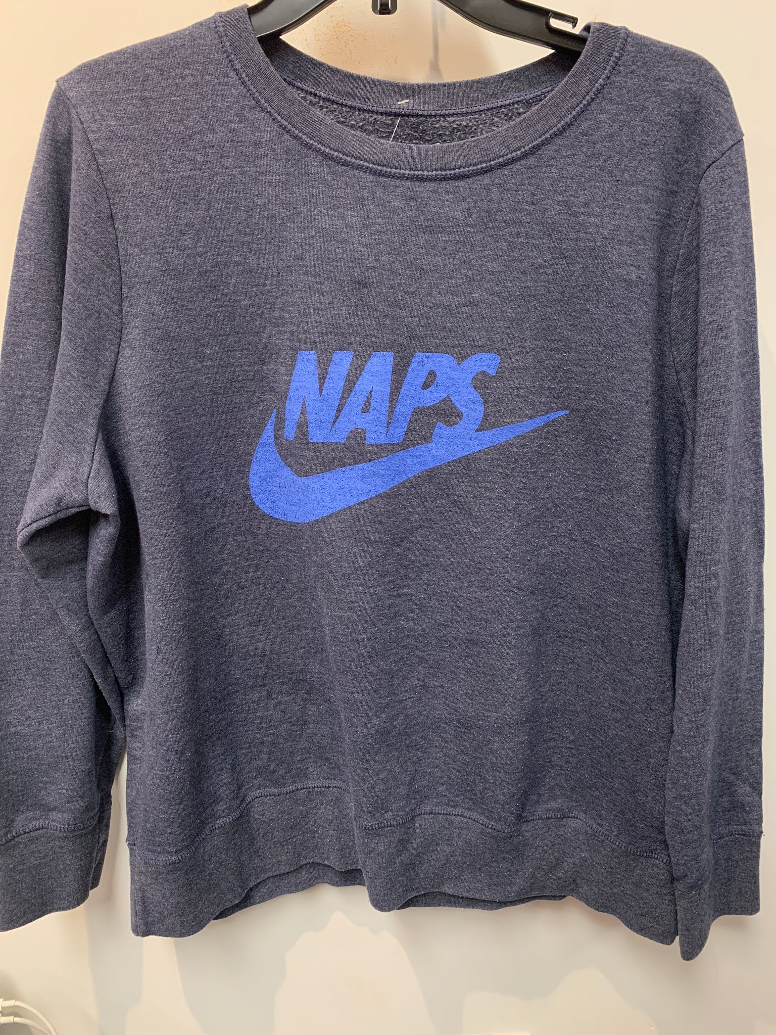 Nike Swoosh Naps Blue Sweatshirt JMS Size M/L
