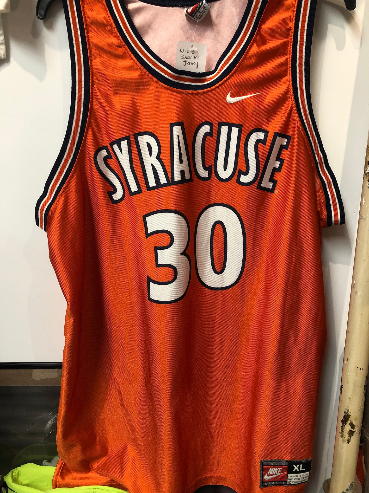 Nike Throwback Syracuse Basketball Jersey, #30 Todd Burgan. Size XL. M –  Scholars & Champs