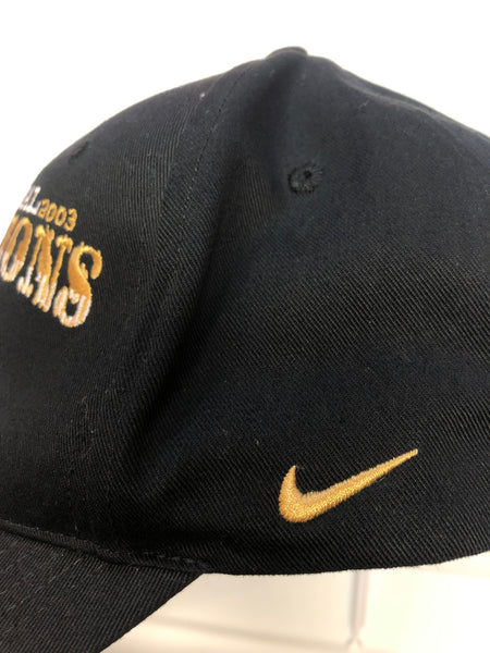 2003  NCAA Champions Nike Hat. The same worn as the team after they won. Adjustable strap