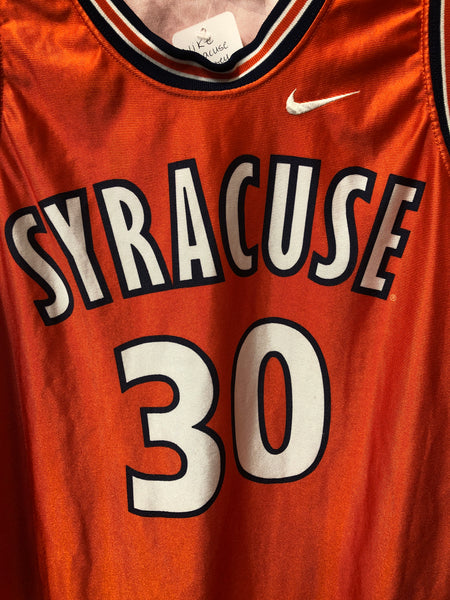 Nike Throwback Syracuse Basketball Jersey, #30 Todd Burgan. Size XL. Made in USA!