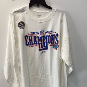 Reebok White New York Giants Super Bowl XLII Long Sleeve T-Shirt