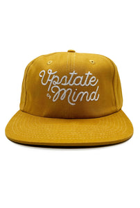 Upstate of Mind Chain Stitch Cap Washed Mustard Yellow Hat