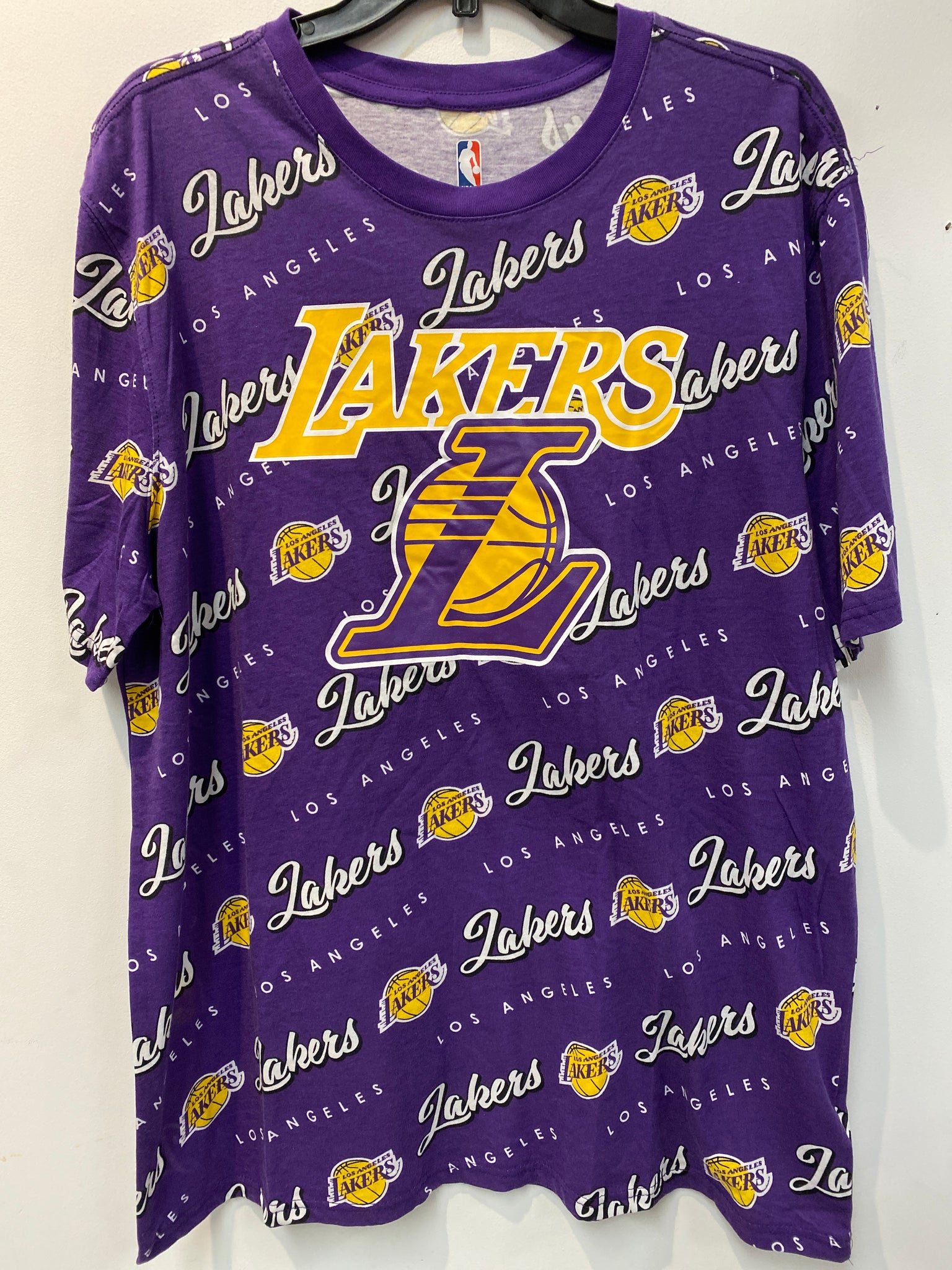 Nba Basketball Los Angeles Lakers Retro Print T-shirt in 2023