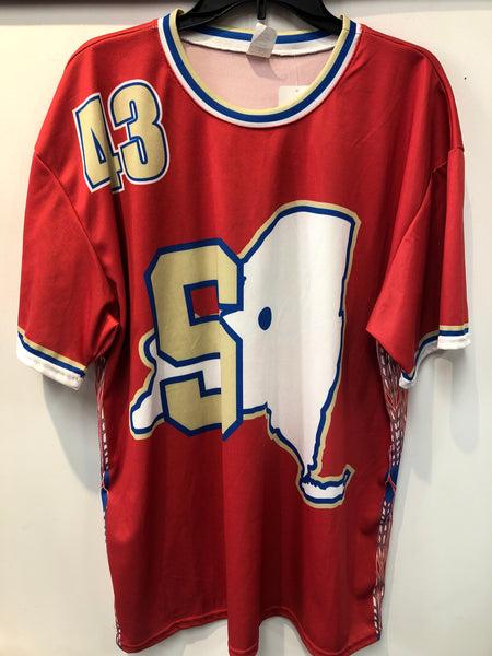 Red Syracuse NY Jersey Size #43 2XL Made in USA