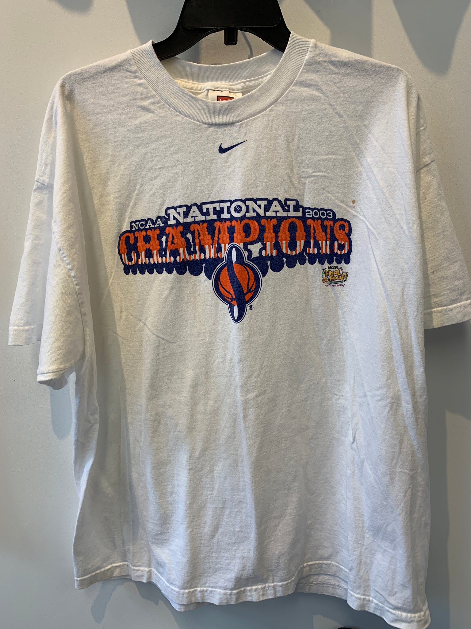 2003 NCAA National Champs T Shirt Syracuse University Spaceship S