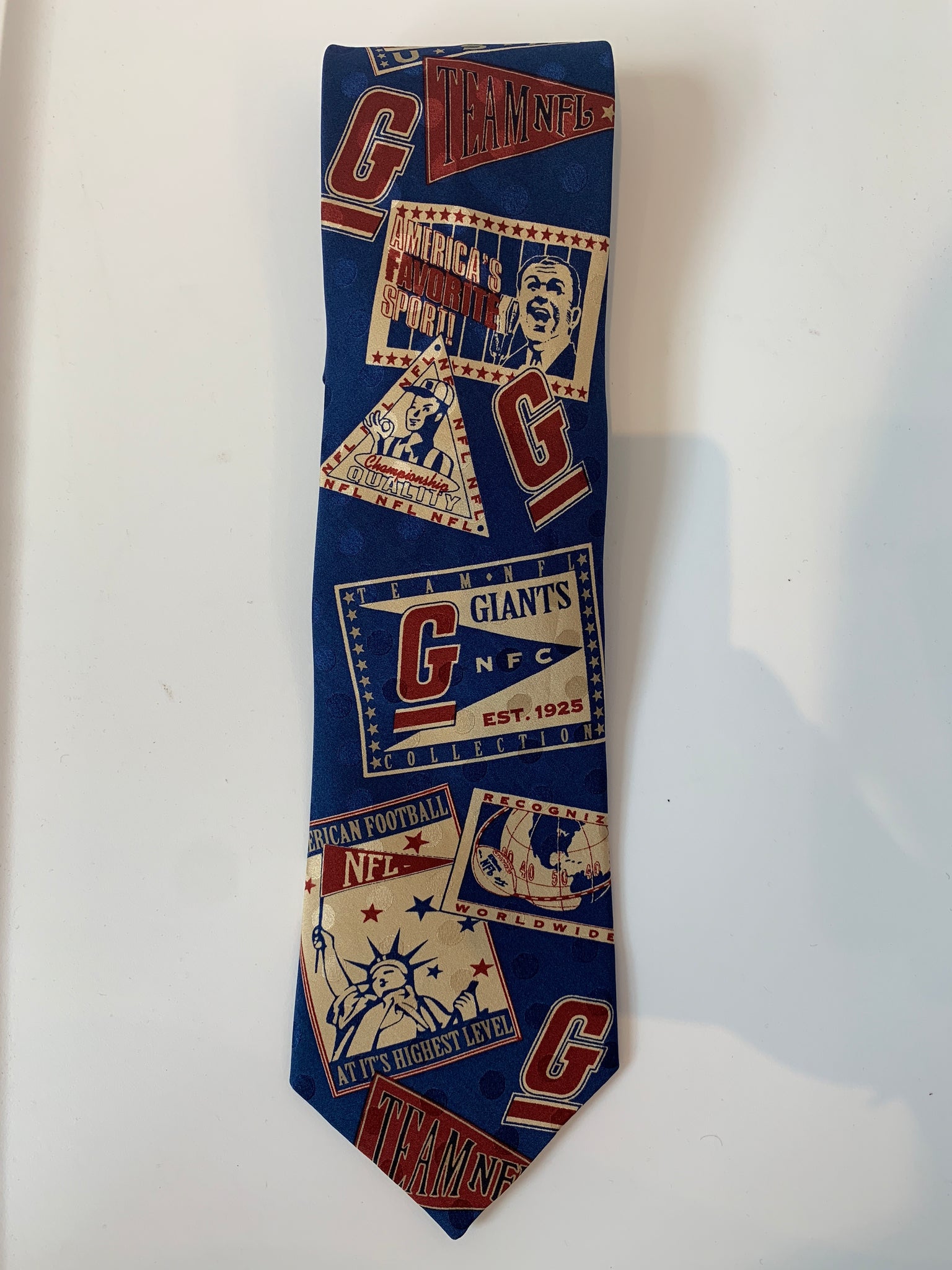 Vintage Ralph Marlin Giants Tie