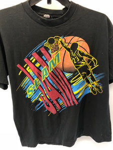 Vintage Black Basketball Slam Jam T-Shirt, Fits Like Small