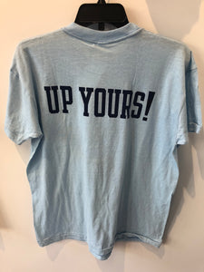 Vintage Sky Blue Champion Israel Syracuse Jewish Federation T Shirt Fits like Large Made in USA