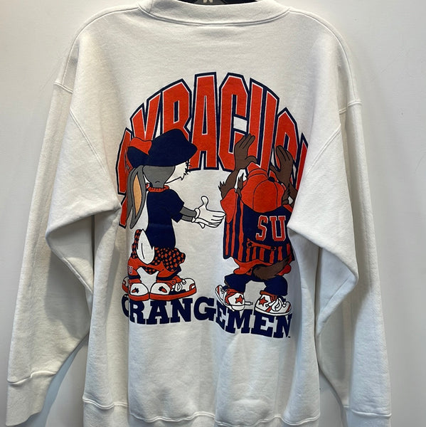Extremely Rare Double Sided Looney Tunes Syracuse Sweatshirt Large SS663